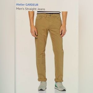 Atelier Gardeur Nevio-8 Men’s Regular-Fit Jeans - Tan ~New~